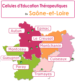 localisation des CET en Saone-et-loire